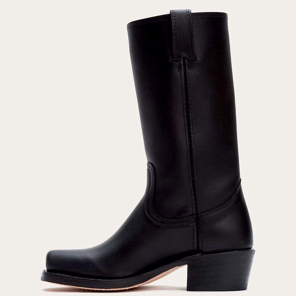 Frye Campus Cavalry 12L Black Real Leather Vintage Tall Knee High Comfy Boot - Picture 2 of 16